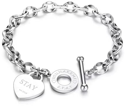 Beyitoria Stray Merch Gliederarmband Herz – For K. Pop Fans | Stray Merchandise Armband mit T-Verschluss. Ideale Stray Gifts für Alltag & Party. Ein stylisches Stray Stuff