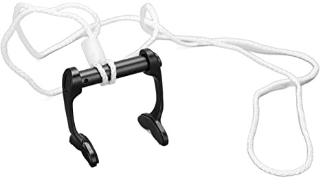 Bediffer Pince-Nez pour L'apnée, Bouchons de Nez pour la Natation, Sangle Anti-Perte, Formation pour Débutants en Plongée (Noir)