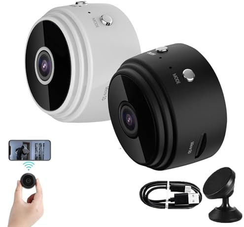 Security Camera, Mini 4G Wireless Wifi Cameras 1080p HD, Mini Wire-Free Monitor with Night Vision Function, App Remote for Home, Outdoor, Indoor