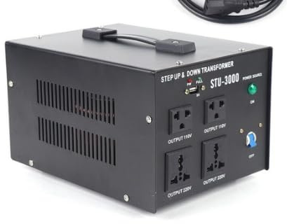 Trasformatore di tensione, trasformatore di corrente, con 2 prese universali, 2 prese standard USA, utilizzato per la maggior parte degli elettrodomestici