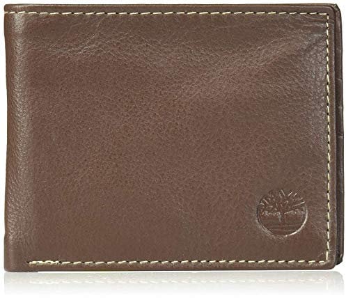 Timberland Herren Wellington Leather RFID Bifold Commuter Security Wallet Geldbörse, Braun, Einheitsgröße