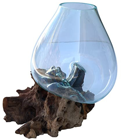Wurzelholz Vase, vielseitig einsetzbar, XXL M7
