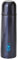 Thermo Rex Isolierflasche 750 ml Edelstahl | Thermokanne mit Becher Dunkelblau | Druckknopf-System | Ideal für unterwegs- Travel Mug | Thermoflasche BPA frei