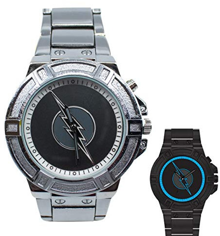 Rückwärtsblitz Zoom Hintergrundbeleuchtung Symbol mit Metallband