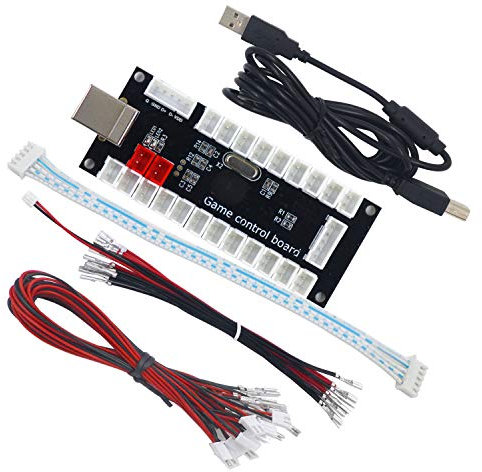 SJ@JX Arcade Game USB Encoder Zero Delay Arcade Button Joystick Controller for Retropie Raspberry MAME