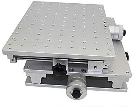 Toplionace Beweglicher Tisch mit 2 Achsen, Tragbarer Tisch 2D Werkbänke XY für Laser Markierungs Graviermaschine 220 * 300mm