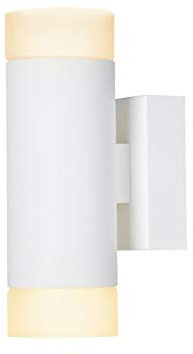 SLV Wandlampe ASTINA zur Innen-Beleuchtung von Wänden, Treppen, Eingängen | Wand-Strahler, Wandleuchte, Up- and Down-Light, Innenleuchte, Design-Leuchte, Flurlampe | 2x GU10, max. 10W, weiß