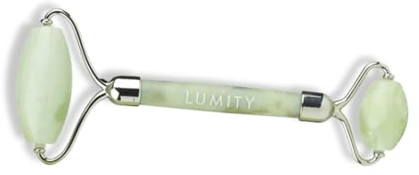 LUMITY Jade-Rolle | Hautpflegewerkzeug | Glättet | Aufhellt | Depuffs unter den Augen