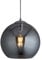 Britalia Polished Chrome & Smoked Glass Dome Shade Vintage Pendant Ceiling Light | 30cm Diameter | 1 x E27 ES Lamp Bulb Required (Not Included) | Retro Design