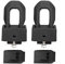 KIMISS für JK JL 2007-2018 Original Schwarz Schwarz Edelstahl Latch Locking Hood Catch Kit Ersatz für JK JL 2007-2018