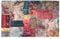 vidaXL Teppich Waschbar Antibakteriell Schalldämpfend Kurzflor Wohnzimmerteppich Läufer Flurteppich Bodenteppich Patchwork 160x230cm Mehrfarbig rutschfest