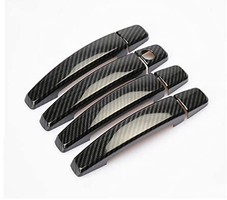 HEDMAX Auto Türgriff Abdeckung Trim Aufkleber Für Opel Für Corsa D Für Corsa E 2006 2007 2008 2009 2010 2011 2012 2013 2014 Für Vauxhall (Farbe : 1 UK)