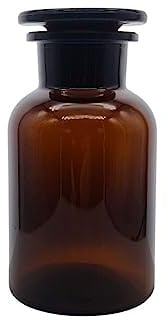 Vintage Style Apothecary Jar 250ml – Glass Container with Lid for Home Decor and Storage, Antique Pharmacy Style, Perfect for Organizing Kitchen and Bathroom with Classic Charm - Elegant Glass Bottle