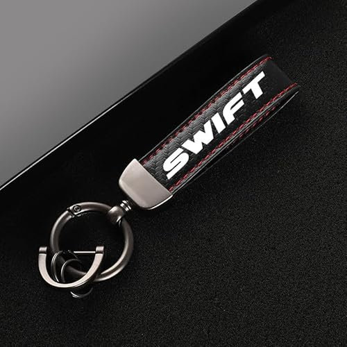 LEFEDA Auto Porte Clef, pour Suzuki Swift Porte-clés Hommes Femmes Clé Voiture Anneau Accessoire Remplacer,B