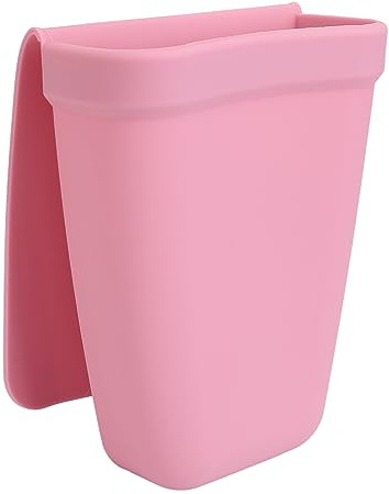 Heat Resistant Silicone Pouch Protective for Hair Straightener, Portable Cover for Hair Styling Tools, Soft Washable Silicone Flat Iron Case Holder for Cutlery Fruit Peels (Pink)