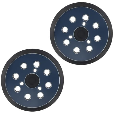 2 Piezas Almohadillas Repuesto de Lijadora, Plato de Lija 125 mm, 5 Pulgadas Reemplazo Almohadilla de Lijadora, Repuesto Lijadora para makita BO5010, BO5030K, BO5031K, BO5041K