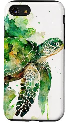 iPhone SE (2020) / 7 / 8 Turtle Watercolor Artwork Case