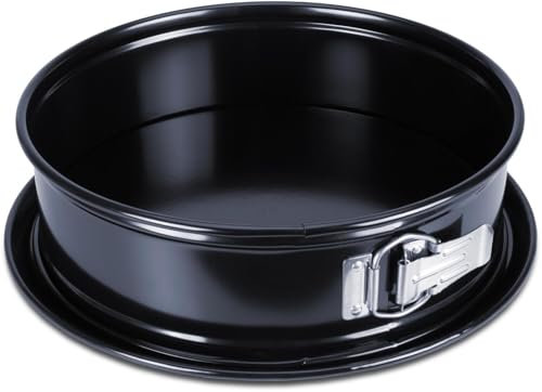 Städter We love baking Serie Springform EMAILLE Ø 26 cm / H 7 cm Schwarz mit Flachboden
