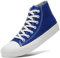 sharllen Unisex Sneaker Stoffschuhe Damen Herren Canvas Schuhe High Top Turnschuhe(Navy Blue 280)