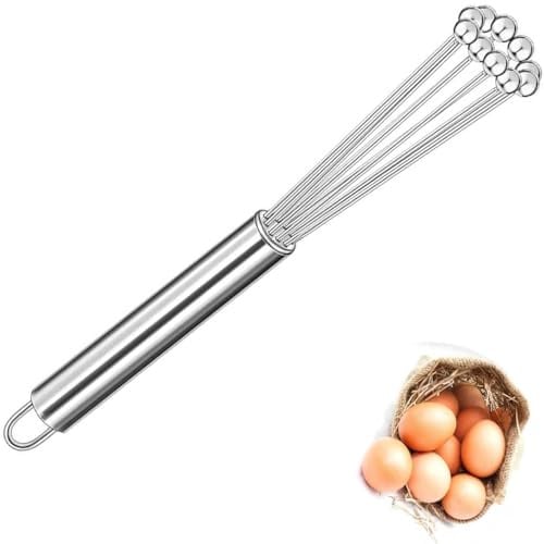 Edelstahl-Kugelschneebesen | Professionelle Köche Edelstahl-Kugelschneebesen 25,4 cm Schneebesen Ideal zum Mischen, Rühren, Schlagen und Rühren. Rührt Eier, Schokolade und Soße mit Leichtigkeit.