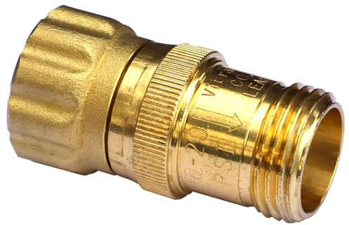 15 psi Wasserdruckminderer Regler für Tropfband, 3/4 Zoll Schlauchgewinde, 125 psi Max Einlassdruck, bleifreies Messing, niedrige Durchflussmenge, Qty:1