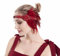 GIBZ Bandeau Vintage 1920s pour Femme, Serre Tête Gatsby à Plume en Strass, Accessoires de Cheveux à Paillettes pour Fête, Rouge