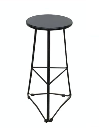 THREENH Scandinavian solid wood bar chair iron bar stool rose gold color leisure bar creative table and chairs high stools