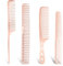4Stück Friseur Kamm Set,Kamm Männer Aluminium Strähnenkamm Professioneller Stielkamm Friseur Präzisionskamm Antistatischer Haarstyling Kamms Hitzebeständiger Nadelstielkamm Kamms für Männer und Frauen