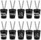 9 Pcs Rip Twenties Shot Glass Necklace on Beaded Death to My 20s Shot Glass Necklaces Rip Twenties 20s Birthday Decorations for Party Supplies
