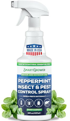 Peppermint Oil Spray Insect and Pest Control for Rodents, Spiders, Ants, Mosquitos, 16 FL OZ
