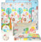 LITTLE BLISS,Alfombra Bebe 200x180 cm, 1 cm Grosor, Bordes Reforzados, XPE Acolchada, Reversible y Plegable, Diseño Infantil, Antideslizante, Impermeable, Tapete de Juegos para Niños (GIRAFFE EDITION)