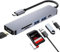 Hub USB C PD 100W Docking Station USB C a HDMI 4K@30 Hz con Porte USB 3.0, USB 2.0, Lettore di Schede SD/TF 6 in 1 Adattatore Multiporta Compatibile con Macbook Pro/Air/DELL/iPad/iMac/iPhone