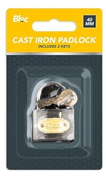 2 candados resistentes con llaves, cerradura de 40 mm para exteriores con 2 llaves a juego, grillete de acero endurecido para evitar cortes y sierras, seguridad resistente a la intemperie para