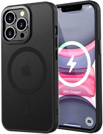 KPPIT Magnetisch Hülle für iPhone 11 Pro 5,8 Zoll [Kompatibel mit Magsafe],Matt Transluzente Handyhülle für iPhone 11 Pro Case Dünn Cover Stoßfest Kratzfest Schutzhülle (Schwarz)