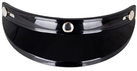 gifyym Casco retrò Brim - Universall Tre Button Visor per 3 4 caschi motociclistici | Accessorio per il casco | Vintage UV Protection Shield - Sun Shade Visor | Helmet Brim - facile utilizzo '