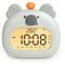 IHALO Koala Kinderwecker, Nachttischwecker mit Koala Nachtlicht, digitales LED-Display, 3,15 Zoll, DREI Alarme, Wochenendmodus, Datum, Uhrzeit, Temperatur, Wiederaufladbar, Dekoration für Babyzimmer