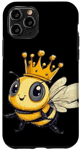 Abeja dorada con corona para un aspecto dulce Carcasa para iPhone 11 Pro
