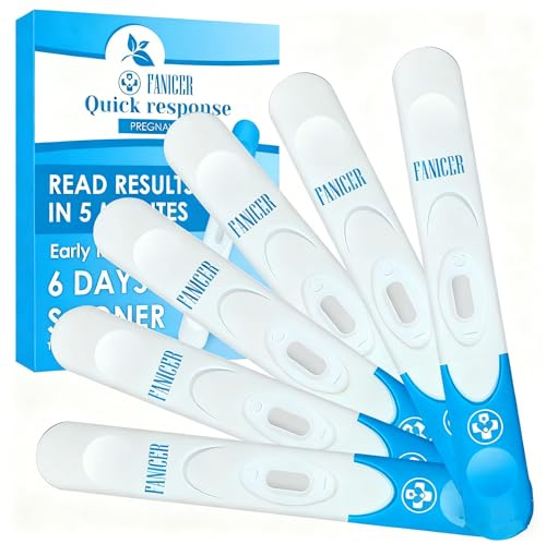 6 Stick Test di Gravidanza, Pregnancy Test, Risultato Rapido, Facile da Usare, Confezione Conveniente