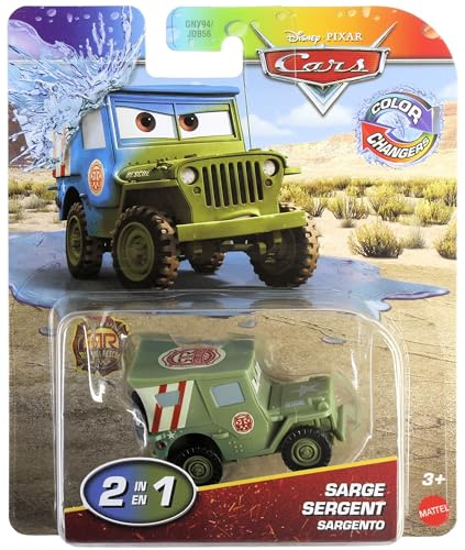 Disney Cars 2025 Farbwechsler Kühlerfedern Race & Rescue Sarge