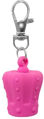 Lippenbalsam-Schlüsselanhängerkappen, tragbares Design, einfache Befestigung an Schlüsseln, Damen-Accessoires, Geschenk für Schönheitsbegeisterte, Lippenbalsam-Ersatzabdeckungen
