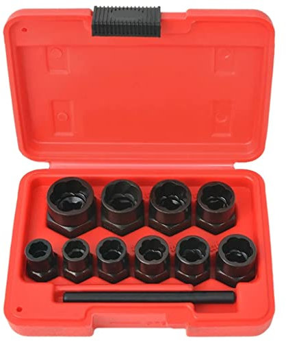 vidaXL Kit d'extracteur de boulons/d'écrous endommagés Acier 11 pcs