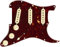 Fender Strat Pickguard, vorverkabelt, Original '57/'62 SSS, Tortoise Shell 11-Loch PG