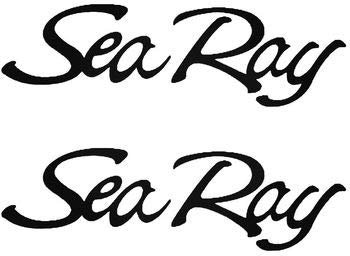 myrockshirt Sea Ray Boat ca.30cm Aufkleber Autoaufkleber Sticker Wandtattoo Decal UV& Waschanlagenfest Profi Qualität Decal