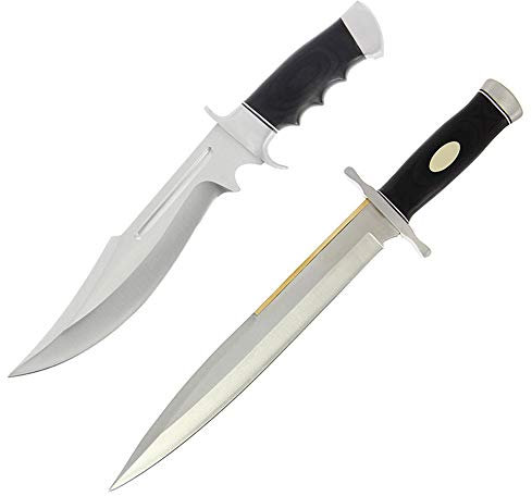 G8DS Expendables Legionnaire + Expendables Toothpick Messer-Set Jagtmesser Lederscheide mit Gürtelslip