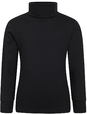 Mountain Warehouse Meribel Kinderrolli - Thermo-Rollkragen-Pullover, Jungen und Mädchen, Shirt aus 100% Baumwolle, Leichter Rollkragenpulli, Thermo-Oberteil Kinder
