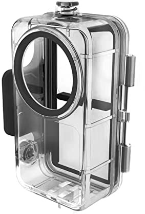 Hensych 1:1 Precision Opening 45M Underwater Waterproof Case for Action 2 Camera,Sealed Diving Protective Housing Shell Dual Screen Set Diving Cover Box