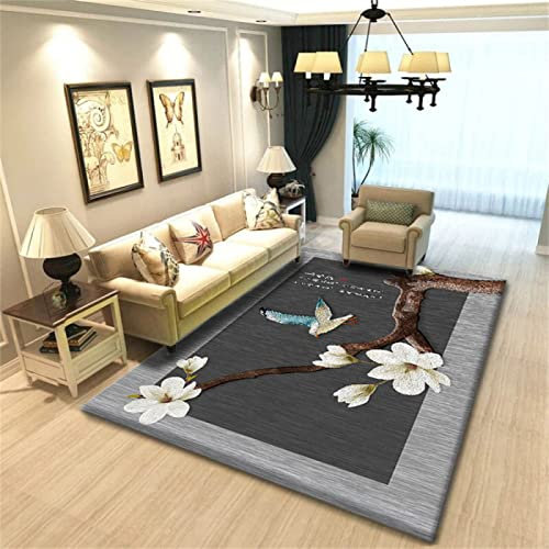 DJHWWD Teppich Gemustert grau hell Baby Junge Wohnzimmerdekorationshotel Im Chinesischen Stil 120x200cm Outdoor couchtisch Designer