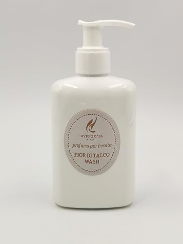 Hypno Casa - Fragranza Concentrata Profuma Bucato per Lavatrice 200ml con dosatore, Made in Italy (Fior di Talco)