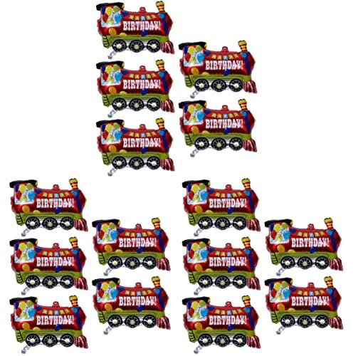 Abaodam 15 Stücke Kinder Tank Spielzeug Bus Weihnachtsdekoration Baby Helium Fahrzeug Zug Liefert Aluminium Auto Folienform Einschließlich Geburtstag Spielzeug Fahrzeuge Hintergrund Rot