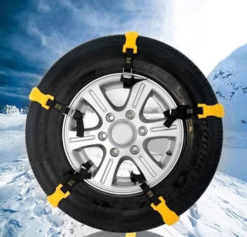 NAVIXE 10 Stück Auto Schneeketten,für Hyundai i10 Grand-i10 i20 i30 i40 ix20 ix25 ix35 ix55,Verstellbare Universal,für Reifenbreite 165-265mm